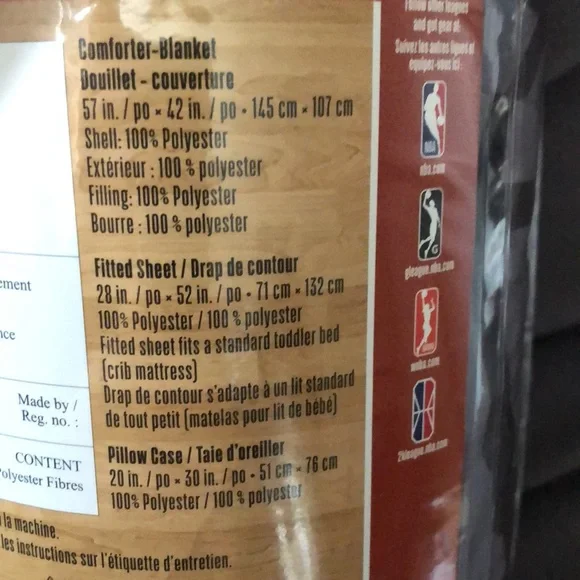 🏀Toronto Raptors🏀Toddler 3pc Bed set🏀 - Picture 9 of 12